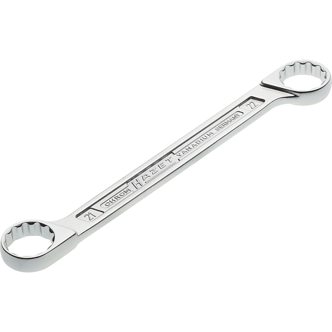 HAZET Oboustranné očkové klíče 610N-21X22 ∙ Vnější dvojitý šestihran trakční profil ∙ Velikost 21 x 22 mm