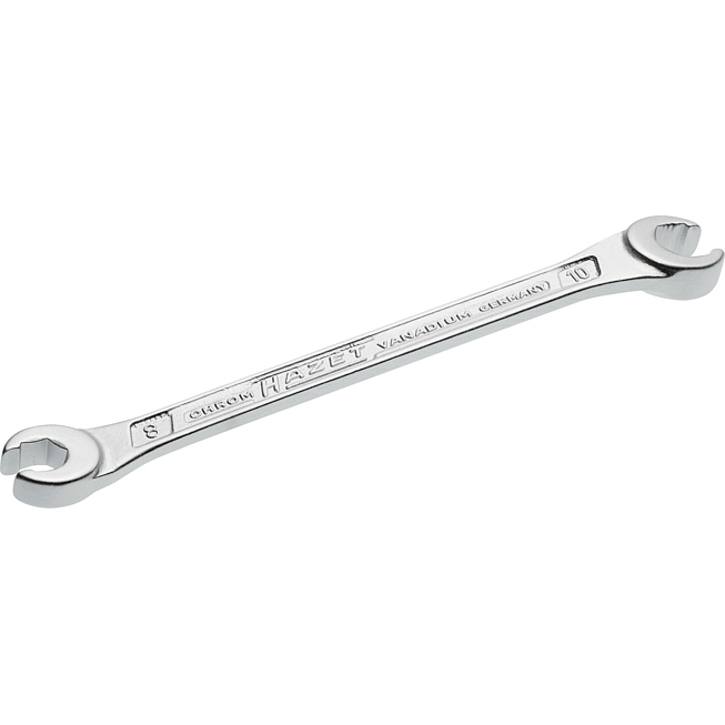 HAZET Oboustranný očkový maticový klíč ∙ otevřený 612-8X10 ∙ Profil vnější šestihran ∙ Velikost 8 x 10 mm