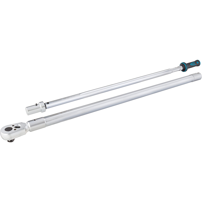 HAZET Momentový klíč s DAkkS kalibračním listem 6160-1CTCAL ∙ Rozsah momentu min-max: 600 – 1600 Nm ∙ Přesnost: 3% ∙ 1 palce (25 mm) čtyřhran masivní ∙ Délka: 2455 mm