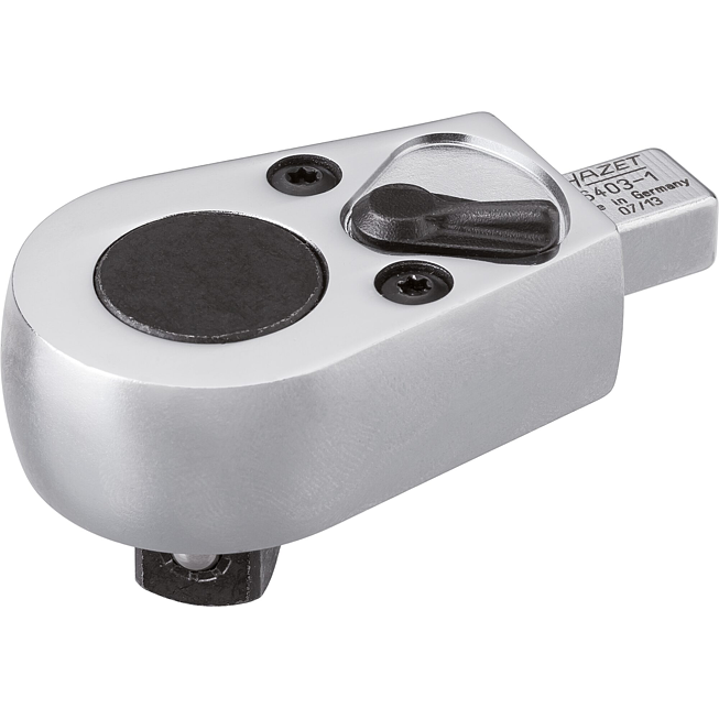 HAZET Nástrčná přepínací ráčna 6403-1 ∙ 9 x 12 mm nástrčný čtyřhran masiv ∙ 1/2 palce (12,5 mm) čtyřhran masivní ∙ Délka: 74,5 mm