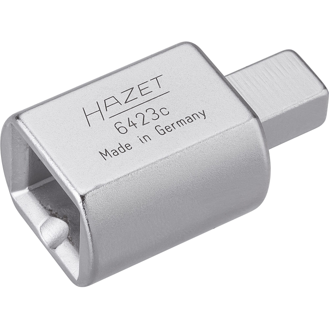 HAZET Nástrčný adaptér 6423C ∙ 9 x 12 mm nástrčný čtyřhran masiv ∙ 14 x 18 mm nástrčný čtyřhran dutý ∙ Délka: 50 mm