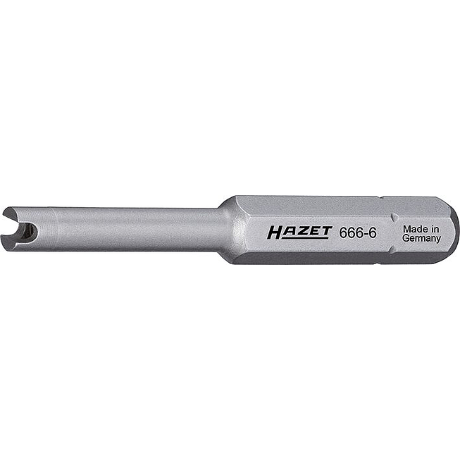 HAZET Bit k otáčení ventilů 666-6 ∙ 1/4 palce (6,3 mm) šestihran masivní