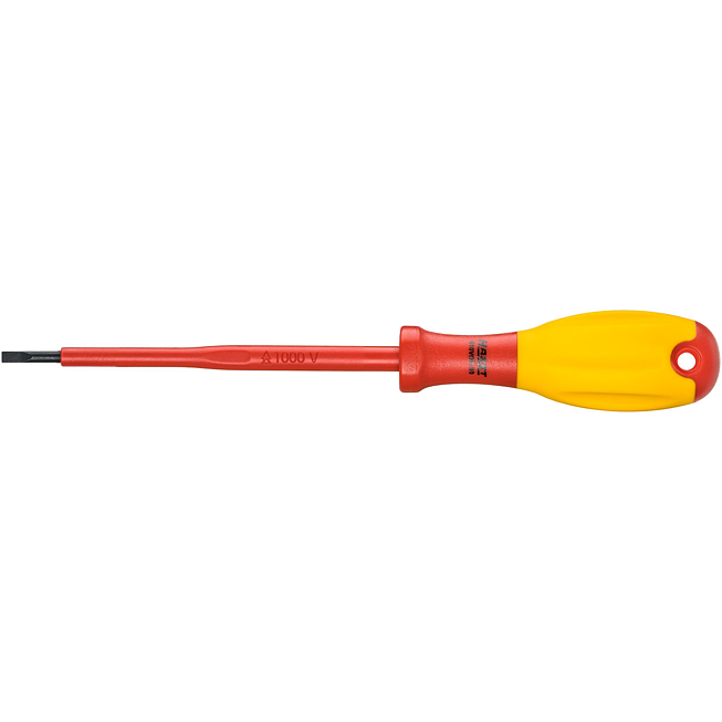 HAZET Elektrikářský šroubovák ∙ s ochrannou izolací 810VDE-30 ∙ Plochý profil ∙ Velikost 0,5 x 3 mm
