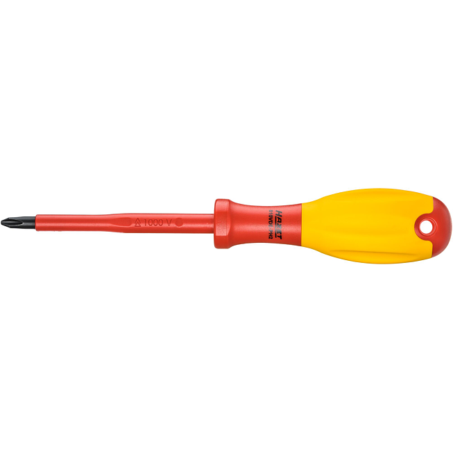 HAZET Elektrikářský šroubovák ∙ s ochrannou izolací 810VDE-PH2 ∙ Křížový profil PH ∙ Velikost PH2