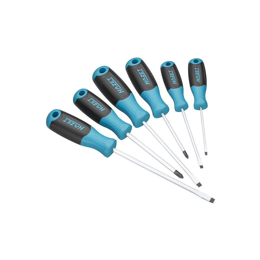 HAZET Sada šroubováků 811/6 ∙ Křížový profil PH, Plochý profil ∙ 6-dílný ∙ PH1 – PH2 ∙ 0,5 x 3 – 1,2 x 6,5