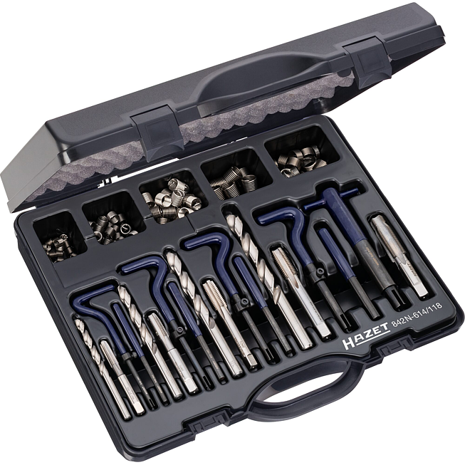 HAZET Sada pro opravu závitů 842N-614/118 ∙ 118-dílný