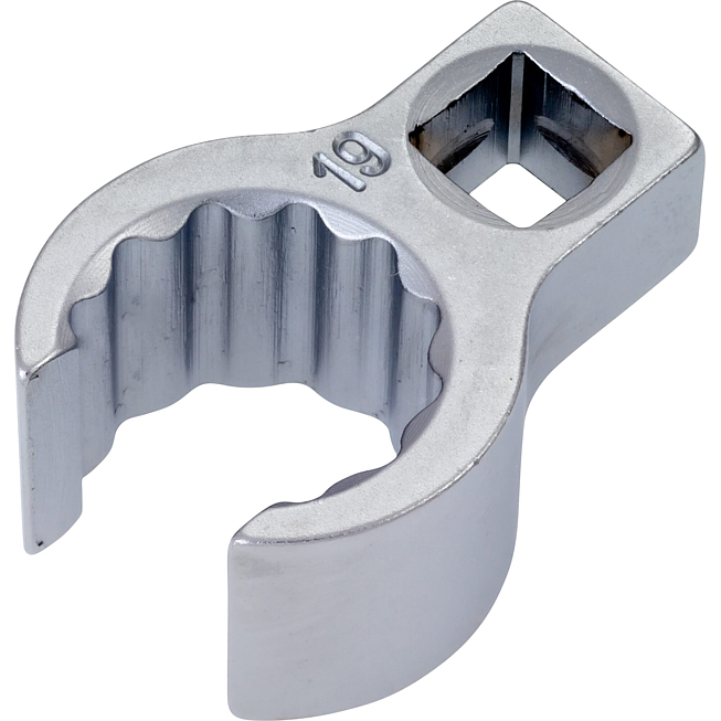 HAZET Očkov&yacute; kl&iacute;č ∙ otevřen&yacute; 848Z-19 ∙ 3/8 palce (10 mm) čtyřhran dut&yacute; ∙ Profil vněj&scaron;&iacute; dvojit&yacute; &scaron;estihran ∙ Velikost 19 mm ∙ Vnitřn&iacute; čtyřhran 10 = <sup>3</sup>&frasl;<sub>8</sub>&Prime;