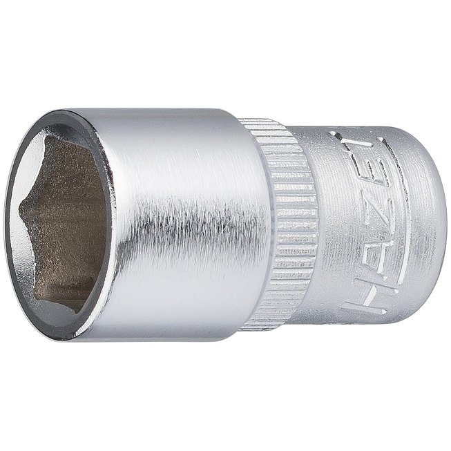 HAZET Nástrčná hlavice 850-10 ∙ 1/4 palce (6,3 mm) čtyřhran dutý ∙ Trakční profil vnější šestihran ∙ Velikost 10 mm