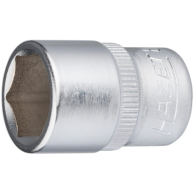 HAZET Nástrčná hlavice 850-12 ∙ 1/4 palce (6,3 mm) čtyřhran dutý ∙ Trakční profil vnější šestihran ∙ Velikost 12 mm