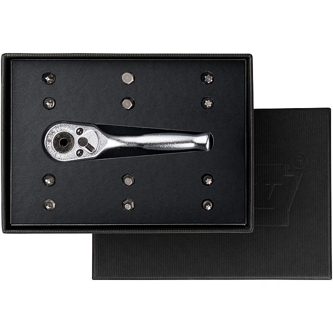 HAZET Přepínací ráčna ∙ celokovová ∙ na bity 863MB ∙ 1/4 palce (6,3 mm) šestihran dutý ∙ Délka: 90 mm