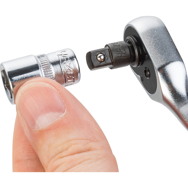 HAZET Přep&iacute;nac&iacute; r&aacute;čna ∙ celokovov&aacute; ∙ na bity 863MBIT ∙ 1/4 palce (6,3 mm) &scaron;estihran dut&yacute; ∙ D&eacute;lka: 89 mm