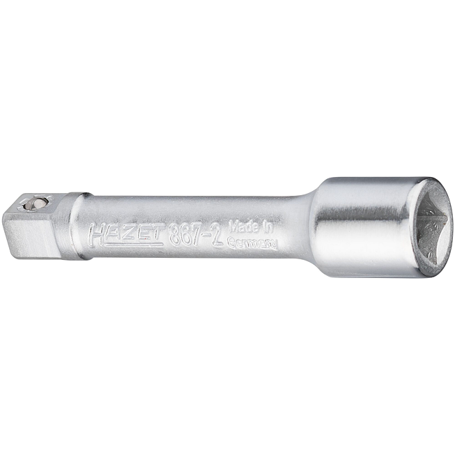 HAZET Prodloužení 867-2 ∙ 1/4 palce (6,3 mm) čtyřhran dutý ∙ 1/4 palce (6,3 mm) čtyřhran masivní ∙ Délka: 55 mm