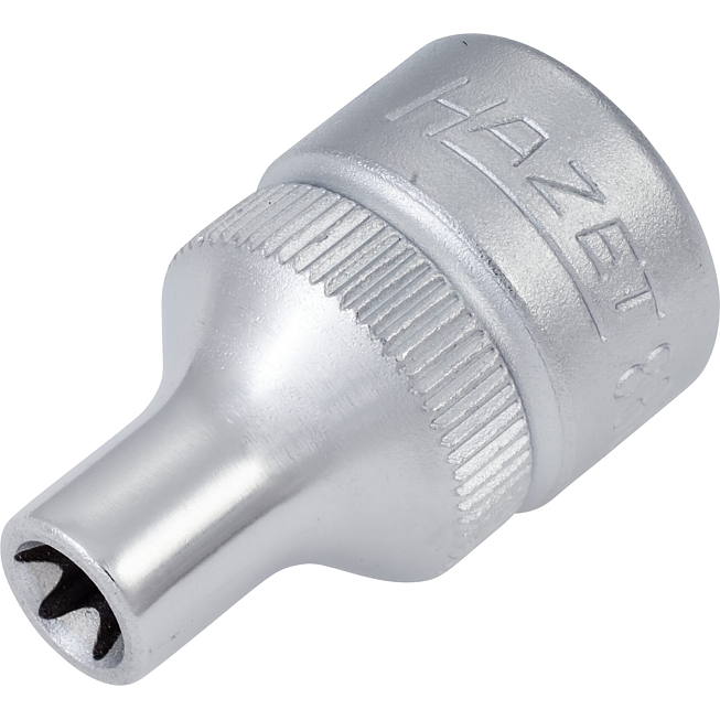 HAZET Nástrčná hlavice 880-E6 ∙ 3/8 palce (10 mm) čtyřhran dutý ∙ Vnější profil TORX® ∙ Velikost E6