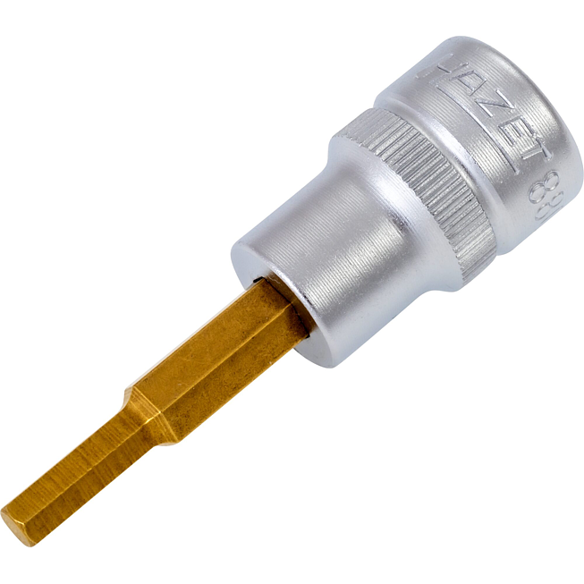 HAZET Nástrčná hlavice 8801-4 ∙ 3/8 palce (10 mm) čtyřhran dutý ∙ Profil vnitřní šestihran ∙ Velikost 4 mm