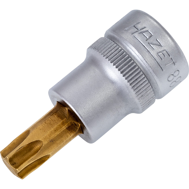 HAZET Nástrčná hlavice 8802-T45 ∙ 3/8 palce (10 mm) čtyřhran dutý ∙ Vnitřní profil TORX® ∙ Velikost T45