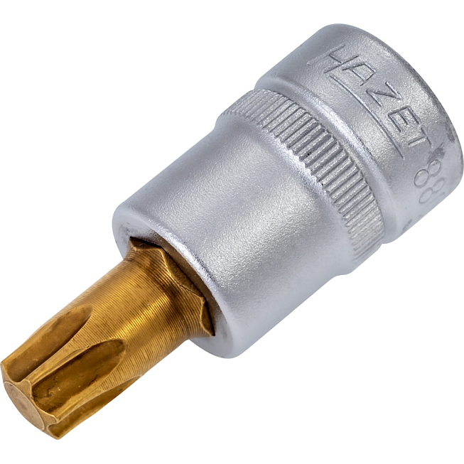 HAZET Nástrčná hlavice 8802-T50 ∙ 3/8 palce (10 mm) čtyřhran dutý ∙ Vnitřní profil TORX® ∙ Velikost T50