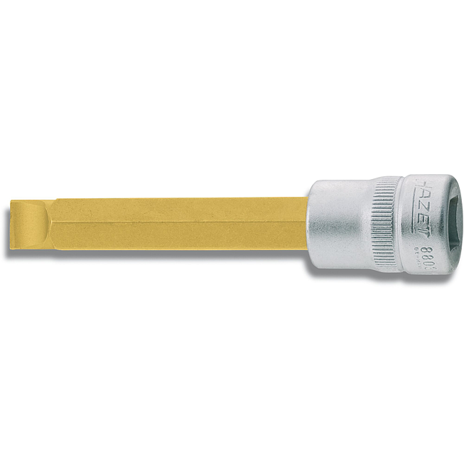 HAZET Nástrčná hlavice 8803-1.2X8 ∙ 3/8 palce (10 mm) čtyřhran dutý ∙ Plochý profil ∙ Velikost 1,2 x 8 mm