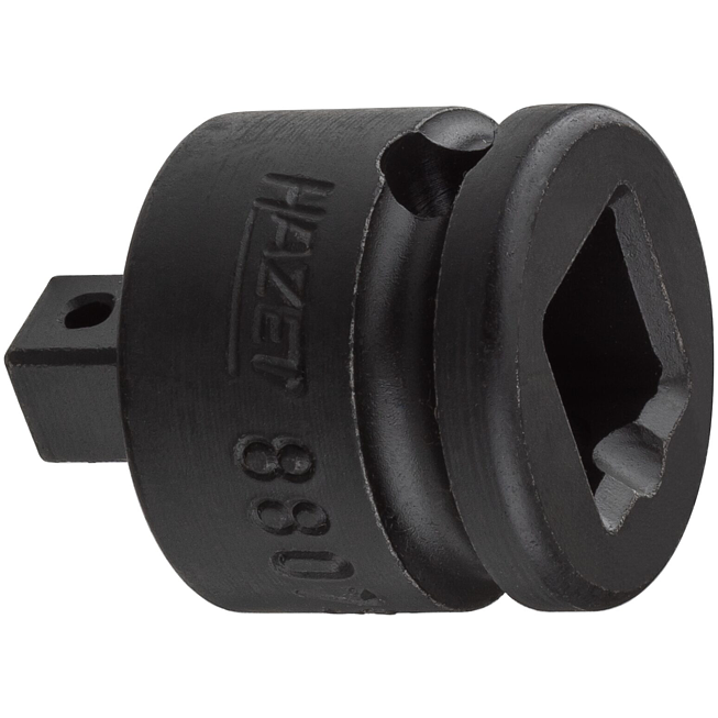 HAZET Redukční kus 8807S ∙ 3/8 palce (10 mm) čtyřhran dutý ∙ 1/4 palce (6,3 mm) čtyřhran masivní ∙ Délka: 28 mm