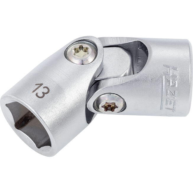 HAZET Kloubov&aacute; n&aacute;strčn&aacute; hlavice 880G-13 ∙ 3/8 palce (10 mm) čtyřhran dut&yacute; ∙ Trakčn&iacute; profil vněj&scaron;&iacute; &scaron;estihran ∙ Velikost 13 mm