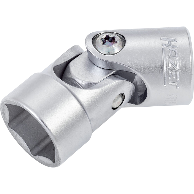 HAZET Kloubová nástrčná hlavice 880G-15 ∙ 3/8 palce (10 mm) čtyřhran dutý ∙ Trakční profil vnější šestihran ∙ Velikost 15 mm