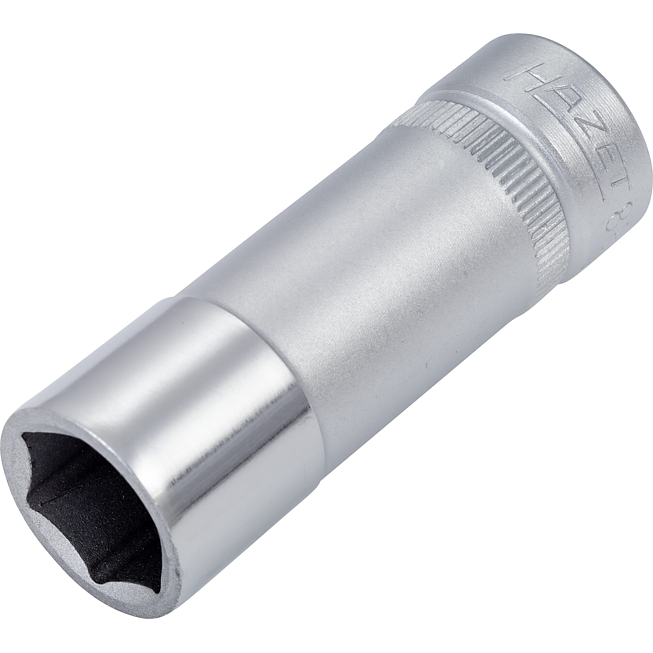 HAZET Nástrčná hlavice 880LG-13 ∙ 3/8 palce (10 mm) čtyřhran dutý ∙ Trakční profil vnější šestihran ∙ Velikost 13 mm