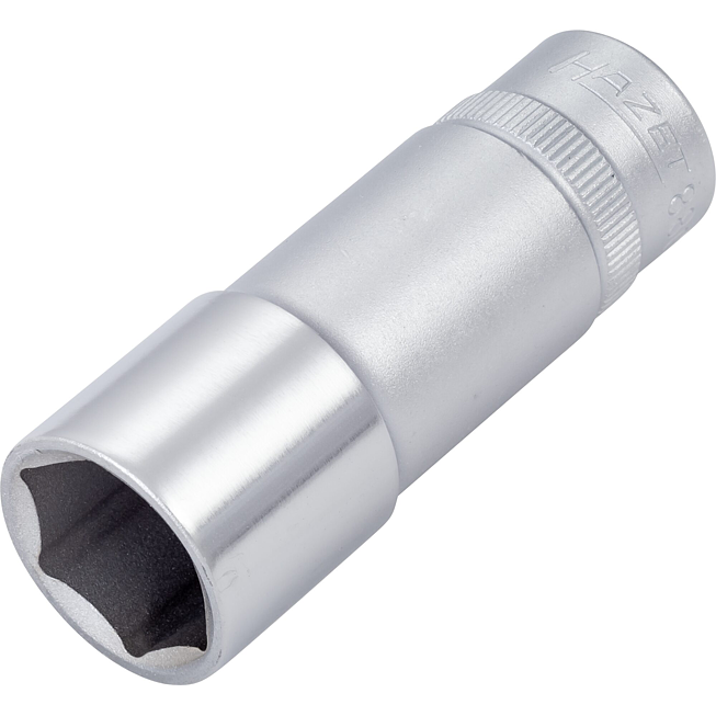 HAZET Nástrčná hlavice 880LG-16 ∙ 3/8 palce (10 mm) čtyřhran dutý ∙ Trakční profil vnější šestihran ∙ Velikost 16 mm