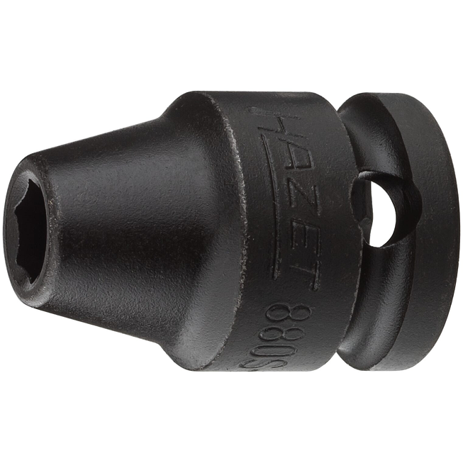 HAZET N&aacute;strčn&aacute; hlavice pro r&aacute;zov&yacute; a strojov&yacute; utahov&aacute;k 880S-6 ∙ 3/8 palce (10 mm) čtyřhran dut&yacute; ∙ Trakčn&iacute; profil vněj&scaron;&iacute; &scaron;estihran ∙ Velikost 6 mm