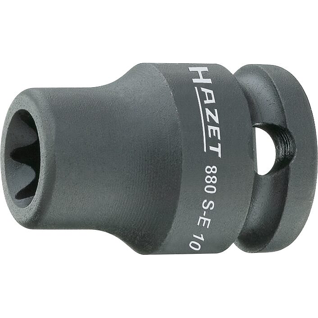 HAZET Nástrčná hlavice pro rázový a strojový utahovák 880S-E14 ∙ 3/8 palce (10 mm) čtyřhran dutý ∙ Vnější profil TORX® ∙ Velikost E14