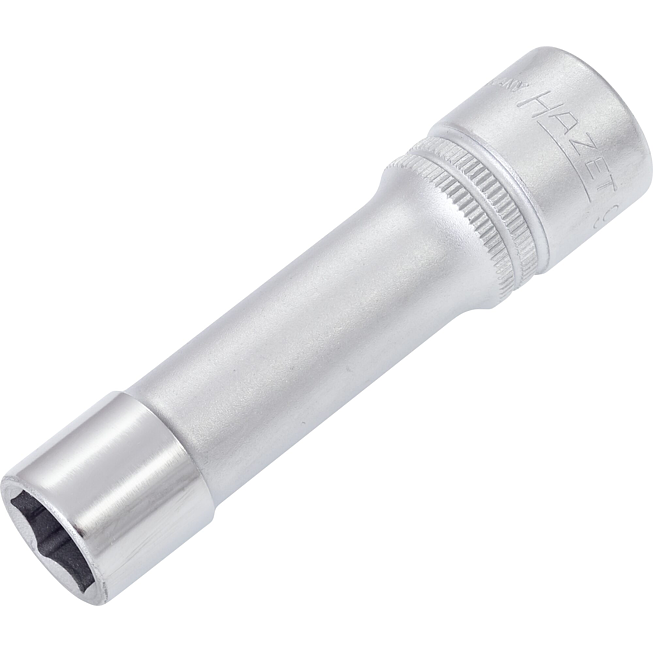 HAZET Nástrčná hlavice 900LG-13 ∙ 1/2 palce (12,5 mm) čtyřhran dutý ∙ Trakční profil vnější šestihran ∙ Velikost 13 mm