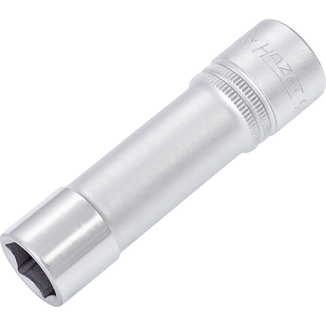 HAZET Nástrčná hlavice 900LG-15 ∙ 1/2 palce (12,5 mm) čtyřhran dutý ∙ Trakční profil vnější šestihran ∙ Velikost 15 mm