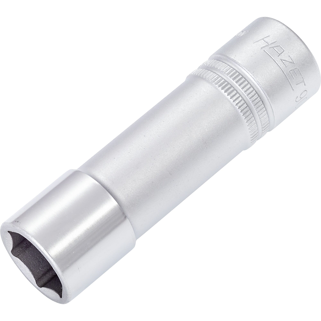 HAZET Nástrčná hlavice 900LG-17 ∙ 1/2 palce (12,5 mm) čtyřhran dutý ∙ Trakční profil vnější šestihran ∙ Velikost 17 mm