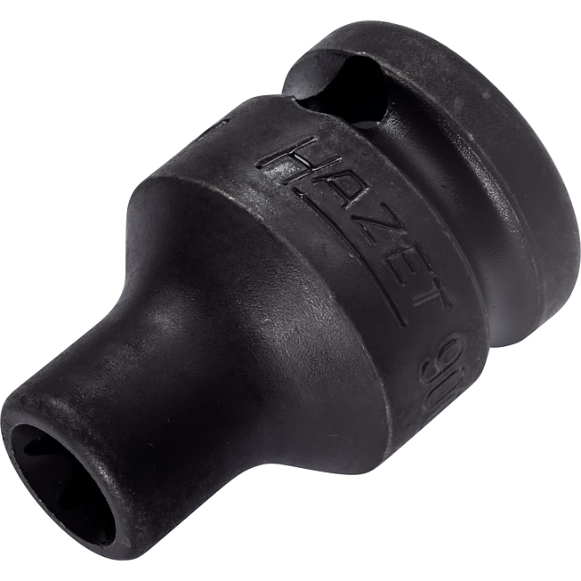 HAZET Nástrčná hlavice pro rázový a strojový utahovák 900S-E10 ∙ 1/2 palce (12,5 mm) čtyřhran dutý ∙ Vnější profil TORX® ∙ Velikost E10