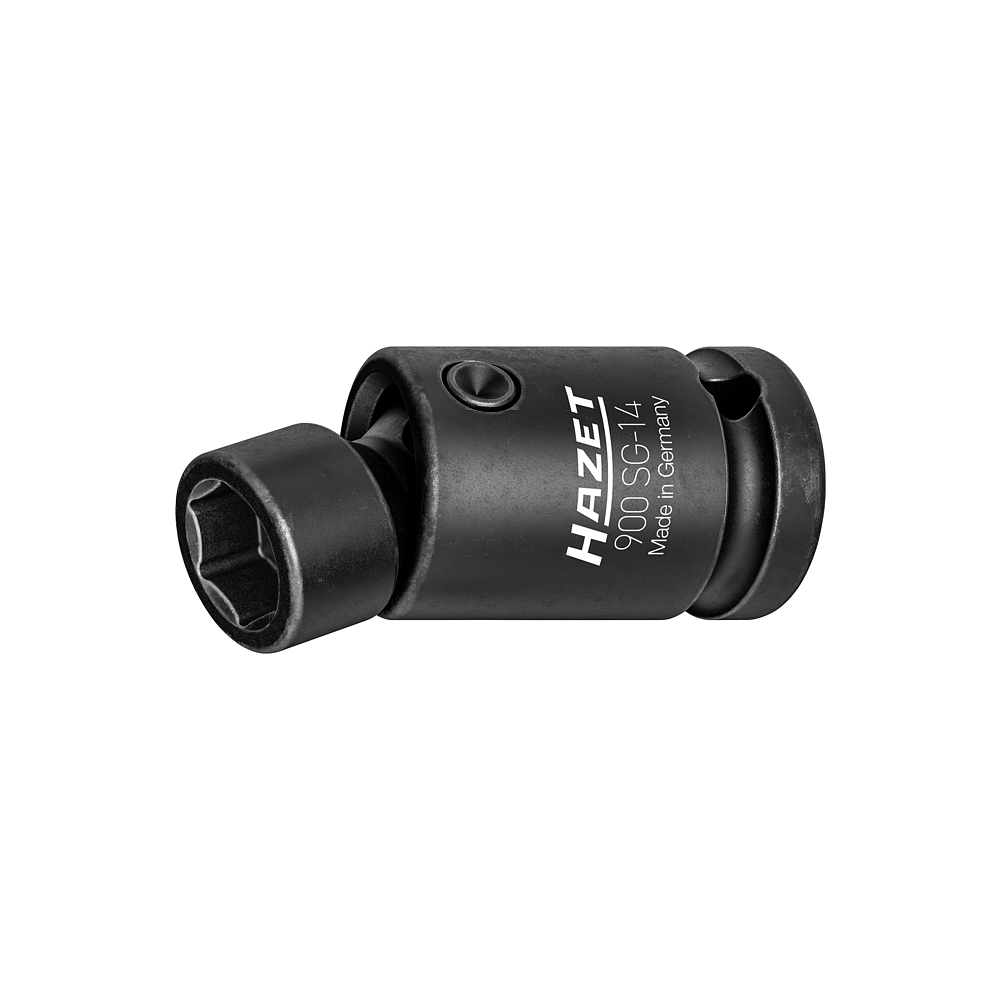 HAZET Kloubová nástrčná hlavice pro rázový a strojový utahovák 900SG-14 ∙ 1/2 palce (12,5 mm) čtyřhran dutý ∙ Trakční profil vnější šestihran ∙ Velikost 14 mm