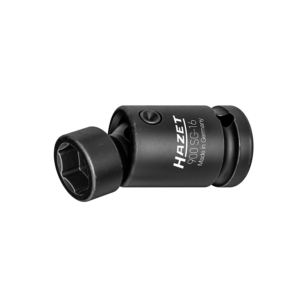 HAZET Kloubová nástrčná hlavice pro rázový a strojový utahovák 900SG-16 ∙ 1/2 palce (12,5 mm) čtyřhran dutý ∙ Trakční profil vnější šestihran ∙ Velikost 16 mm