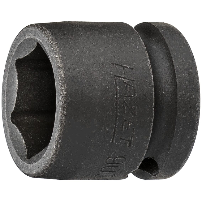 HAZET Nástrčná hlavice pro rázový a strojový utahovák 900SK-19 ∙ 1/2 palce (12,5 mm) čtyřhran dutý ∙ Trakční profil vnější šestihran ∙ Velikost 19 mm