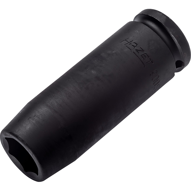 HAZET Nástrčná hlavice pro rázový a strojový utahovák 900SLG-17 ∙ 1/2 palce (12,5 mm) čtyřhran dutý ∙ Trakční profil vnější šestihran ∙ Velikost 17 mm