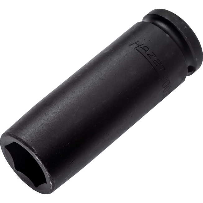 HAZET Nástrčná hlavice pro rázový a strojový utahovák 900SLG-19 ∙ 1/2 palce (12,5 mm) čtyřhran dutý ∙ Trakční profil vnější šestihran ∙ Velikost 19 mm