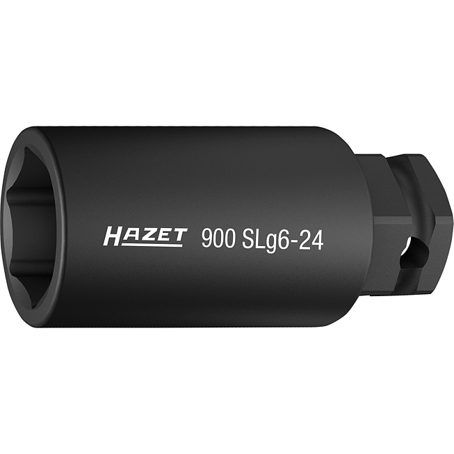 HAZET Nástrčná hlavice pro rázový a strojový utahovák 900SLG6-24 ∙ 1/2 palce (12,5 mm) čtyřhran dutý, 24 mm vnější šestihran ∙ Trakční profil vnější šestihran ∙ Velikost 24 mm