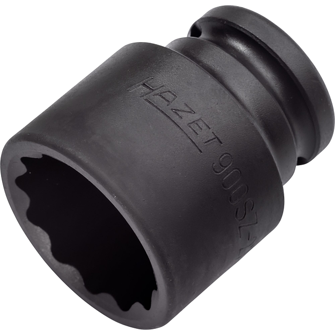 HAZET Nástrčná hlavice pro rázový a strojový utahovák 900SZ-27 ∙ 1/2 palce (12,5 mm) čtyřhran dutý ∙ Vnější dvojitý šestihran trakční profil ∙ Velikost 27 mm