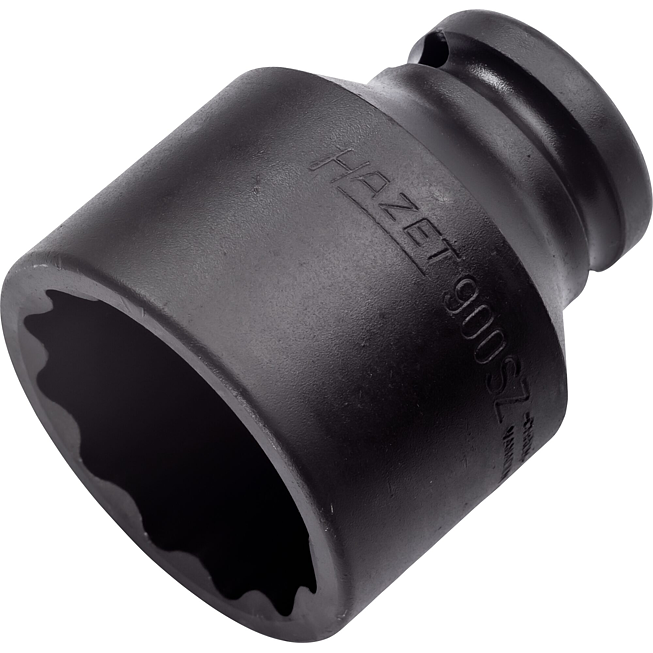 HAZET Nástrčná hlavice pro rázový a strojový utahovák 900SZ-34 ∙ 1/2 palce (12,5 mm) čtyřhran dutý ∙ Vnější dvojitý šestihran trakční profil ∙ Velikost 34 mm