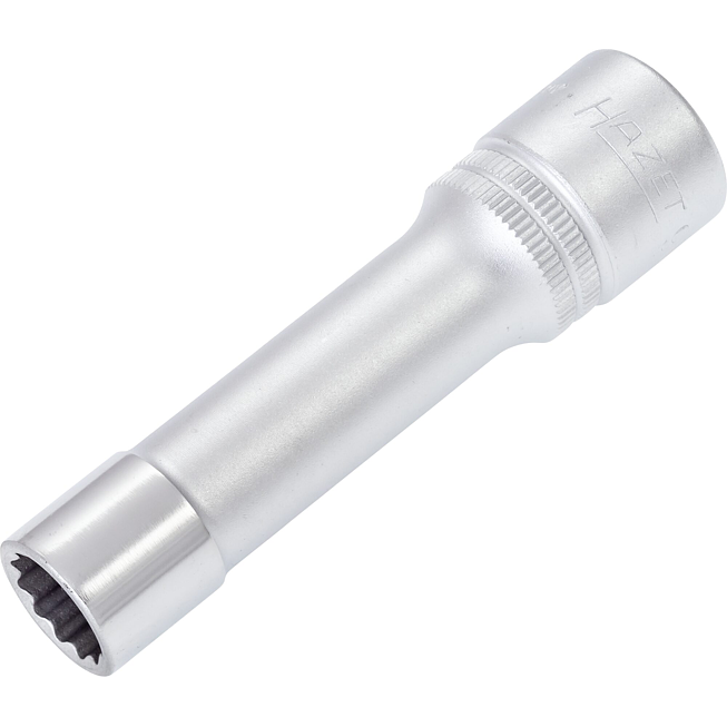 HAZET Nástrčná hlavice 900TZ-12 ∙ 1/2 palce (12,5 mm) čtyřhran dutý ∙ Vnější dvojitý šestihran trakční profil ∙ Velikost 12 mm