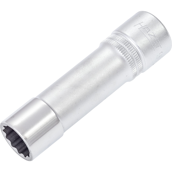HAZET Nástrčná hlavice 900TZ-15 ∙ 1/2 palce (12,5 mm) čtyřhran dutý ∙ Vnější dvojitý šestihran trakční profil ∙ Velikost 15 mm