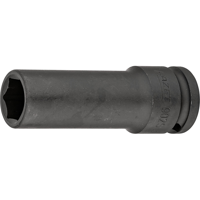 HAZET Nástrčná hlavice pro rázový a strojový utahovák 902SLG-17 ∙ 1/2 palce (12,5 mm) čtyřhran dutý ∙ Trakční profil vnější šestihran ∙ Velikost 17 mm