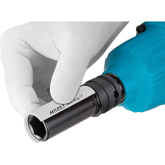 HAZET N&aacute;strčn&aacute; hlavice pro r&aacute;zov&yacute; a strojov&yacute; utahov&aacute;k ∙ speci&aacute;ln&iacute; profil 905SLG-21 ∙ 1/2 palce (12,5 mm) čtyřhran dut&yacute; ∙ Speci&aacute;ln&iacute; profil hybrid na &scaron;rouby kol ∙ Velikost 21 mm