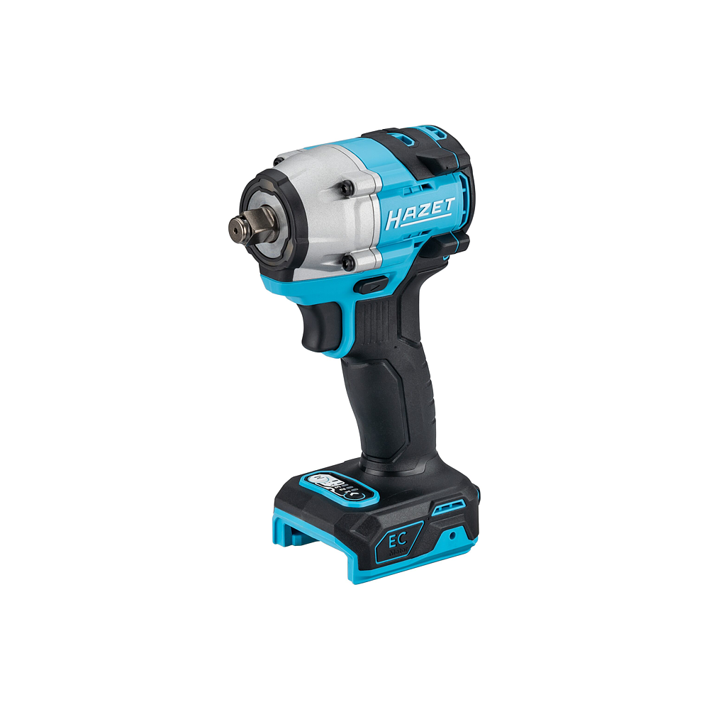 HAZET Aku rázový utahovák 9512-600 ∙ Povolovací moment maximální [Nm]: 600 Nm ∙ 1/2 palce (12,5 mm) čtyřhran masivní ∙ d x š x v: 125 mm x 78 mm x 208 mm