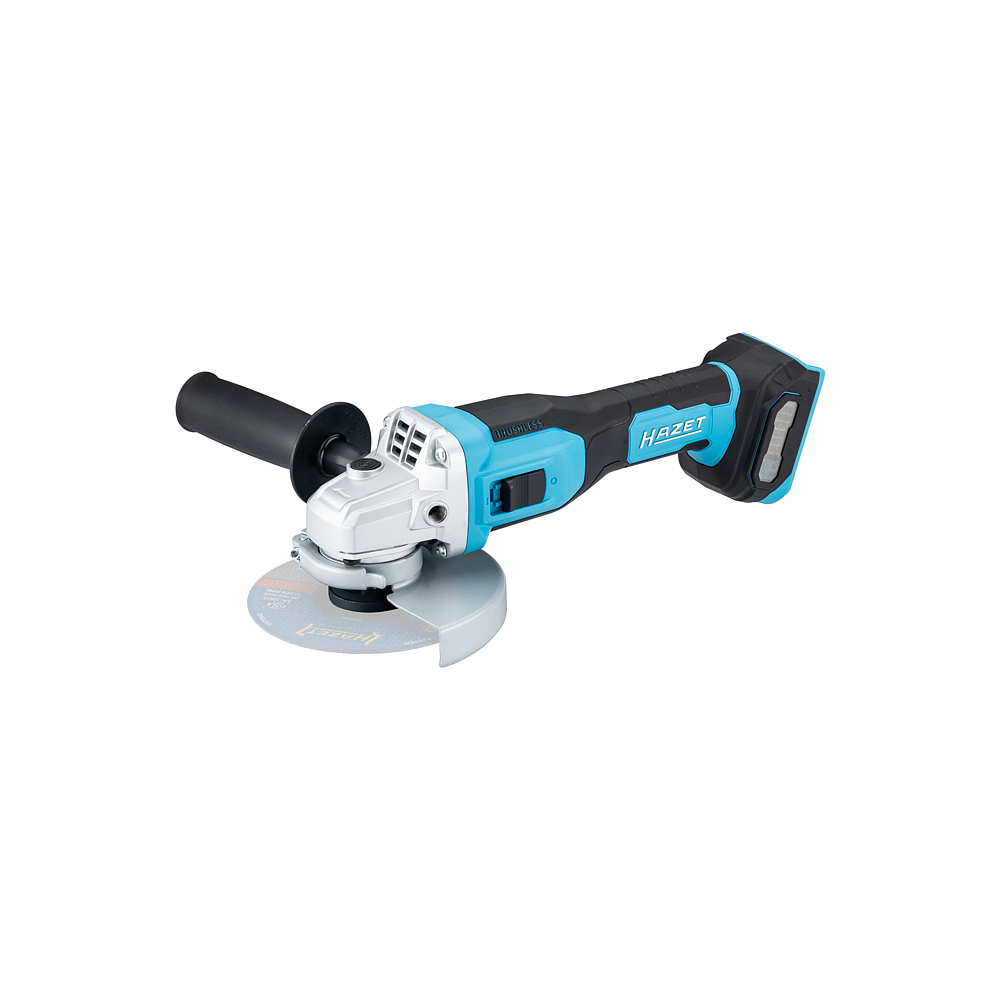 HAZET Akumulátorová úhlová bruska ⌀ 125 mm ∙ 18 voltů ∙ základní přístroj 9533-10 ∙ d x š x v: 295 mm x 75 mm x 120 mm