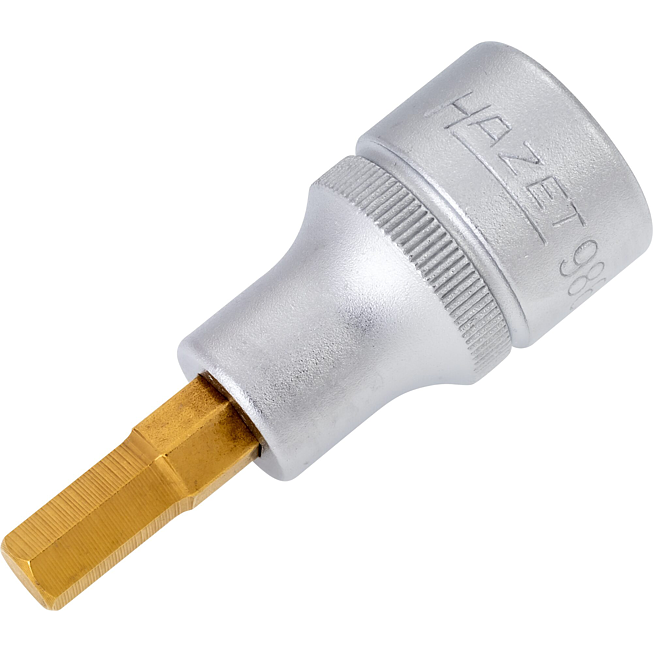 HAZET Nástrčná hlavice 986-7 ∙ 1/2 palce (12,5 mm) čtyřhran dutý ∙ Profil vnitřní šestihran ∙ Velikost 7 mm