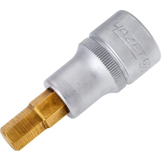 HAZET Nástrčná hlavice pro brzdové třmeny 986-9 ∙ 1/2 palce (12,5 mm) čtyřhran dutý ∙ Profil vnitřní šestihran ∙ Velikost 9 mm