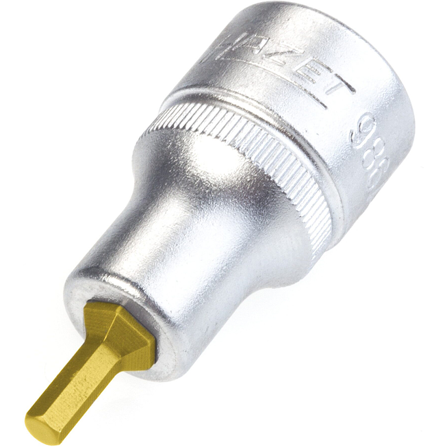 HAZET Nástrčná hlavice 986A-5/32 ∙ 1/2 palce (12,5 mm) čtyřhran dutý ∙ Profil vnitřní šestihran ∙ Velikost 5/32″