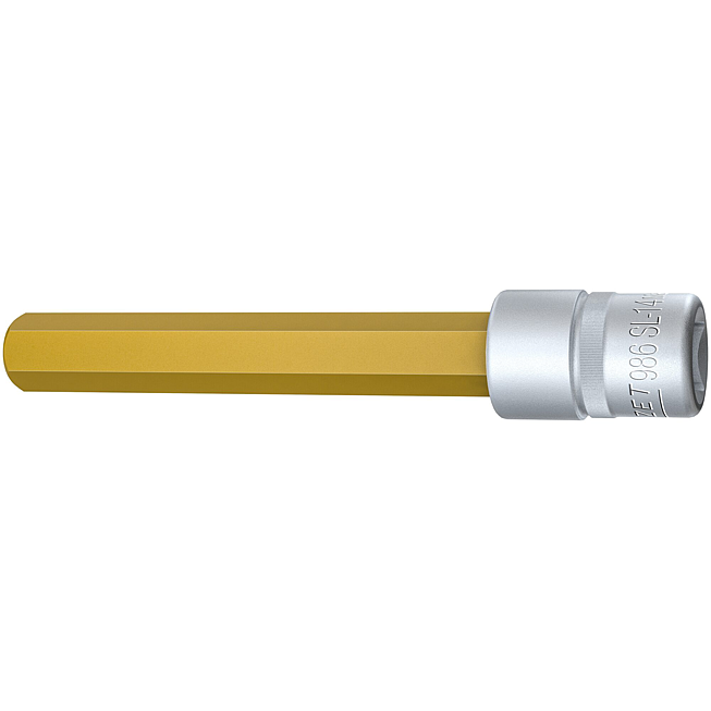 HAZET Nástrčná hlavice 986SL-14 ∙ 1/2 palce (12,5 mm) čtyřhran dutý ∙ Profil vnitřní šestihran ∙ Velikost 14 mm